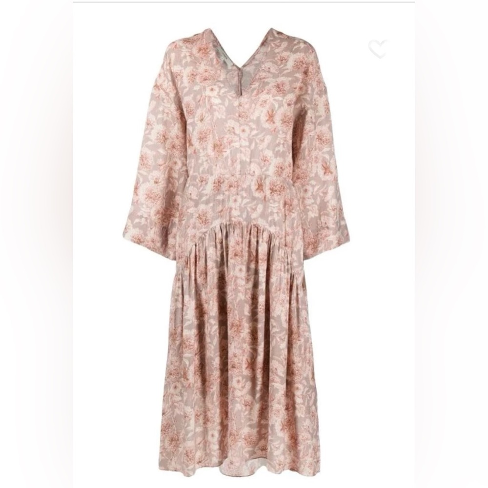 VINCE Dahlia floral-print V-neck Dress - NWT